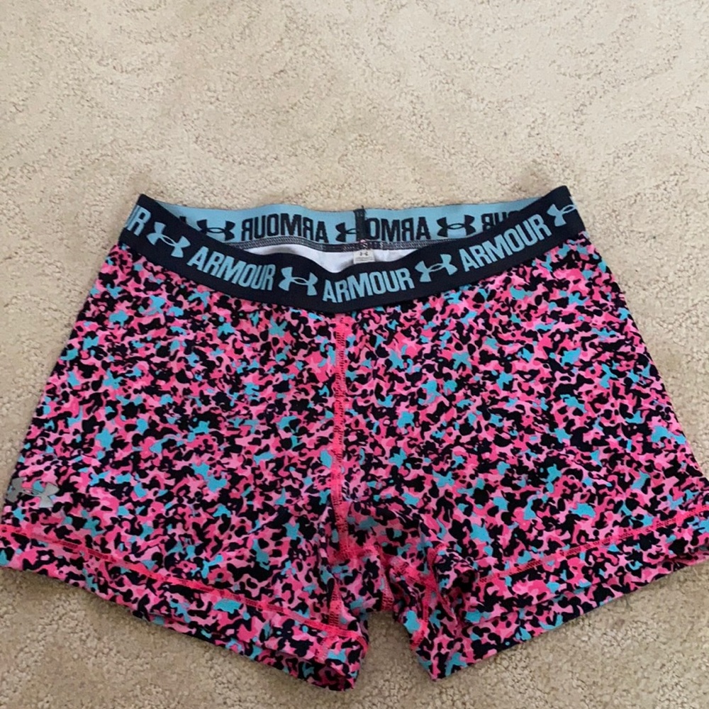 Under Armour spandex shorts.